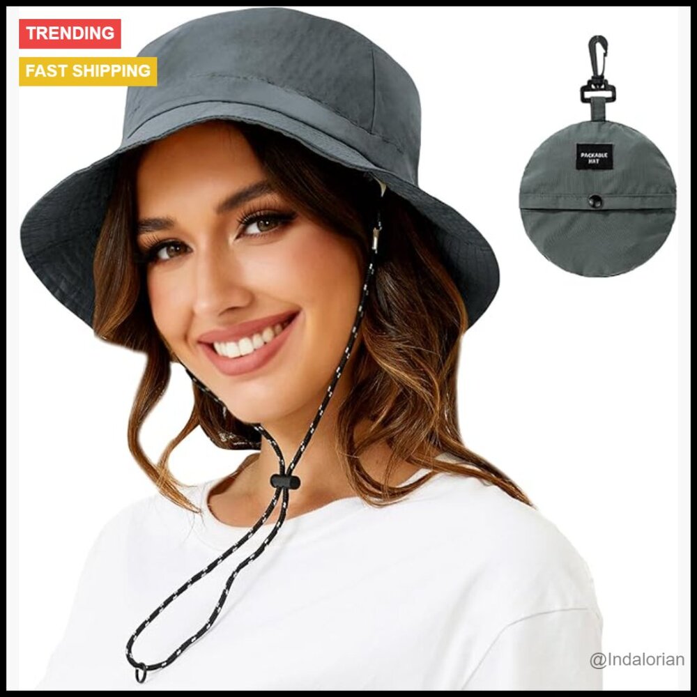 Packable Waterproof Bucket Hat Lightweight Uv Protection Outdoor Fishing